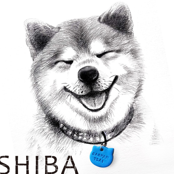 柴犬shiba寵物名牌/手機號碼/求愛密碼/個人識別 第1張的照片
