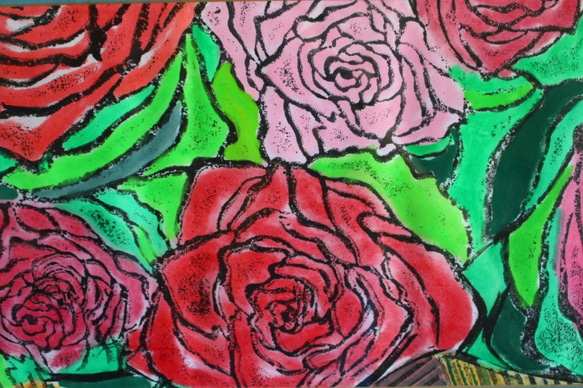 真作■リチャードスペア 版画 Scarlet Rose II■絵画 薔薇 ローズ 真作□リチャードスペア 版画 Scarlet Rose II□絵画 薔薇