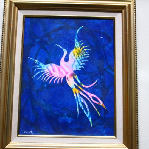 特価◯絵画　アクリル画　額装品 Amazon.co.jp: 超 精密複製画 夕焼けと月夜のペガサス アクリル