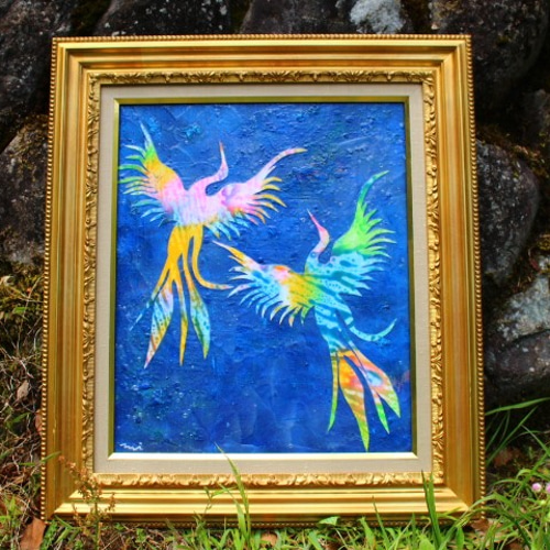 額入りアクリル画