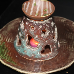 手作り陶器～アロマポット＆香炉　　　送料無料。 9枚目の画像