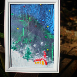 【原画】アクリル画　「板付き」 原画】アクリル画 「板付き」 アクリル画 原画 原画 アート アクリル