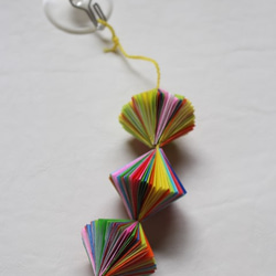 折り紙アート～つるし飾り（３）　カラー　送料無料。 5枚目の画像