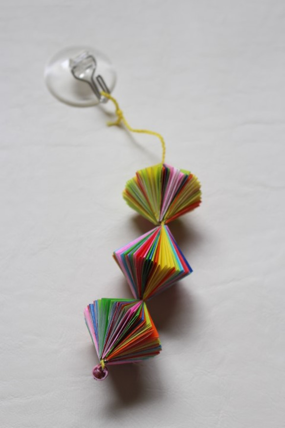 折り紙アート～つるし飾り（３）　カラー　送料無料。 5枚目の画像