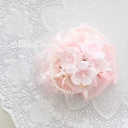 桜・さくら パール付 コサージュ＃１１ 入学式　卒業式 3枚目の画像