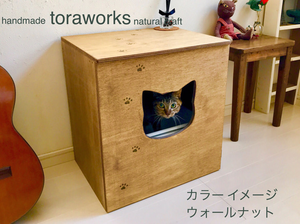 猫トイレ用 カバー♪ レトロ＆アンティーク風 家具 9枚目の画像