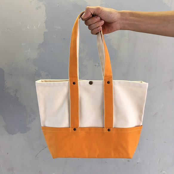 【期間数量限定】Mini Moke Tote Bag ミニモークトートバッグ Sサイズ ホワイト/ブライトイエロー 2枚目の画像