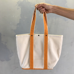 【期間数量限定】Mini Moke Tote Bag ミニモークトートバッグ Sサイズ ホワイト/ブライトイエロー 4枚目の画像