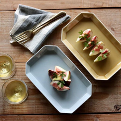 波佐見焼】和山 収納便利なコンパクトな食器 八角シリーズ プレートL