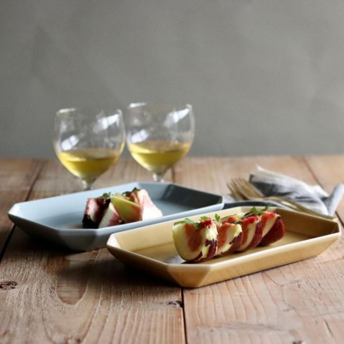 波佐見焼】和山 収納便利なコンパクトな食器 八角シリーズ プレートL