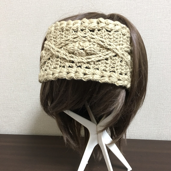 ヘアターバン(khaki) 1枚目の画像