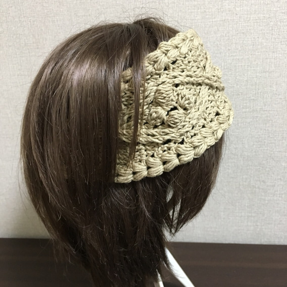 ヘアターバン(khaki) 3枚目の画像