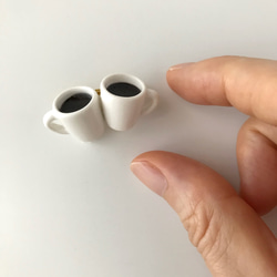 coffeeで乾杯 ❤︎ ブローチ　陶器　小ぶりシリーズ 3枚目の画像