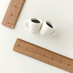 coffeeで乾杯 ❤︎ ブローチ　陶器　小ぶりシリーズ 4枚目の画像