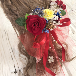 プリンセス　髪飾り　ヘッドドレス　BIGリボン 2枚目の画像