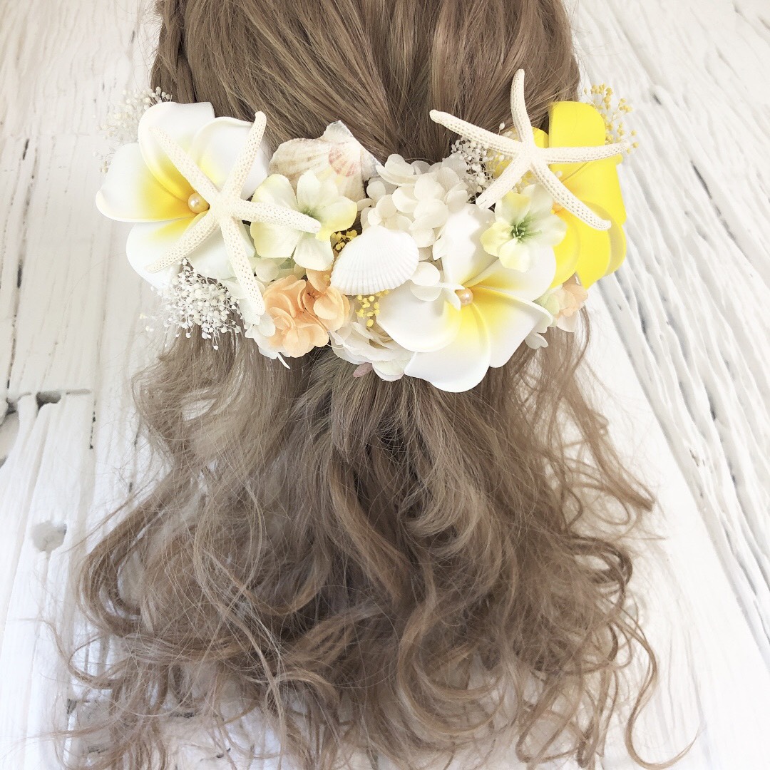 プルメリア スターフィッシュ 髪飾り ヘッドドレス