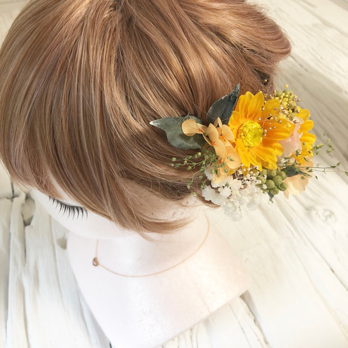 ひまわり 髪飾り 浴衣 ヘッドドレス ヘッドドレス(アクセサリー ひまわり 髪飾り 浴衣 ヘッドドレス ヘッドドレス(アクセサリー