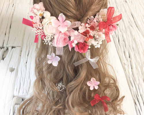 リボンいっぱい ラブリー 髪飾り ヘッドドレス ヘッドドレス
