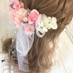 seetピンク 髪飾り ヘッドドレス 3枚目の画像