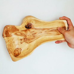 小豆島産オリーブの木　手彫り皿　2 5枚目の画像