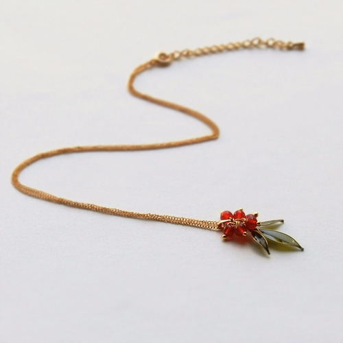小さな南天のネックレスK16gp ネックレス・ペンダント ゆきしろ庵 通販