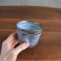 桜島釉 ロックカップ(大)　お祝い 4枚目の画像