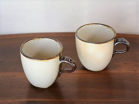 シンプル 粉引きマグカップ スープカップにも 2枚目の画像