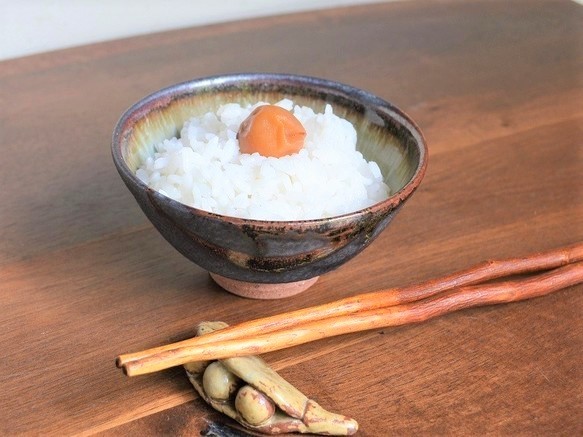 桜島釉・飯碗 (大) 1枚目の画像