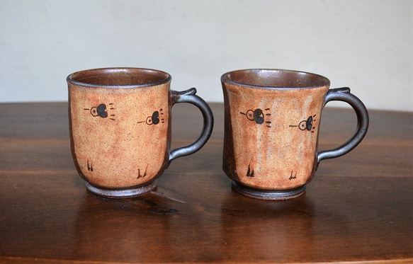 チュンチュン　鉄絵マグカップ(丸) 5枚目の画像