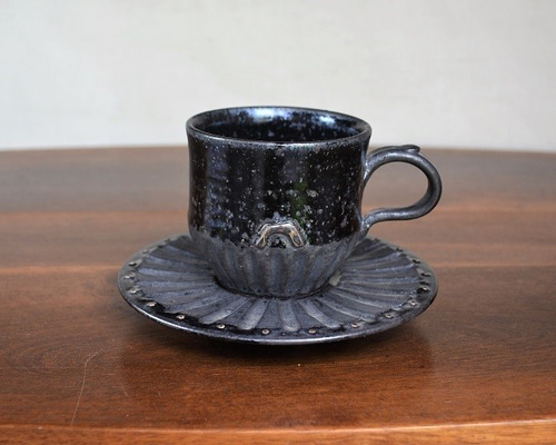 穴窯　窯変の美しい景色のコーヒーカップ02 0_7111f0c67f936fd0491d3e829d1f