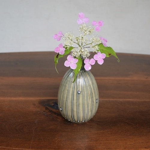 イッチンストライプ 一輪挿し(花瓶) 一輪挿し・花瓶・花器 紅葉窯 通販