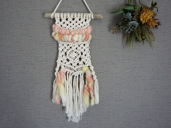 macrame tapestry "Pink" 1枚目の画像