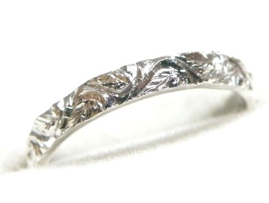 「たゆまず」唐草シルバーリングver3.1