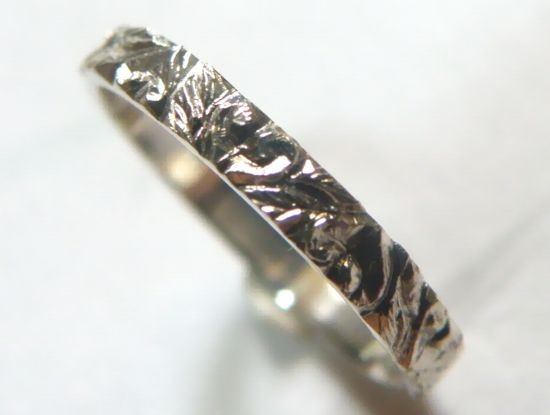 ハートアラベスクのシルバーリング