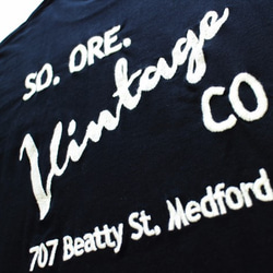 刺繍Tシャツ Vintage Co.　W-17004　ブラック　Ｍ 3枚目の画像