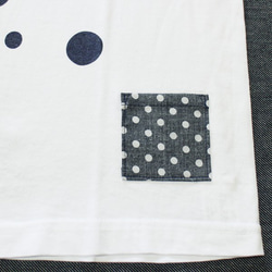 プリントTシャツ　Random Dots 18　A-18010 ホワイト　L 5枚目の画像