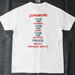 半袖ヘンリーＴシャツ　刺繍　219NY　W-20021　ホワイト　M 2枚目の画像