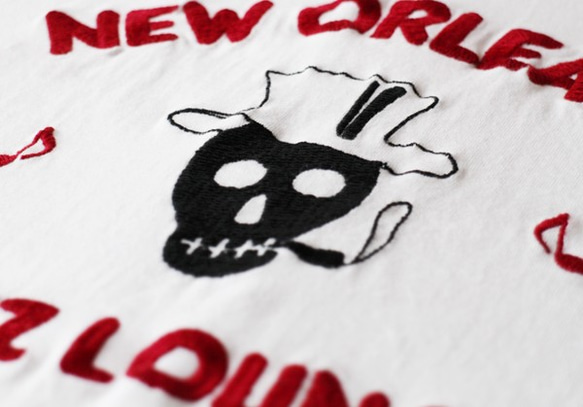 半袖Ｔシャツ　刺繍　NEW ORLEANS　W-20024　ホワイト　M 2枚目の画像