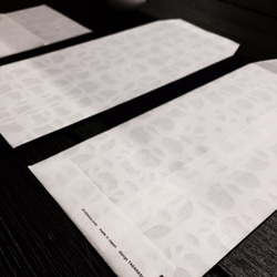 半透明の紙印刷封筒と美濃 2枚目の画像