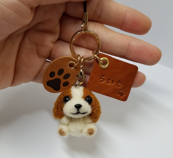 オーダー受付中】羊毛フェルト 動物 犬 猫 など ストラップ