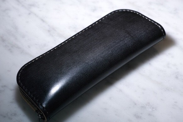 ペンケース ブライドルレザー ブラック ペンケース INDUSTRIALE 通販