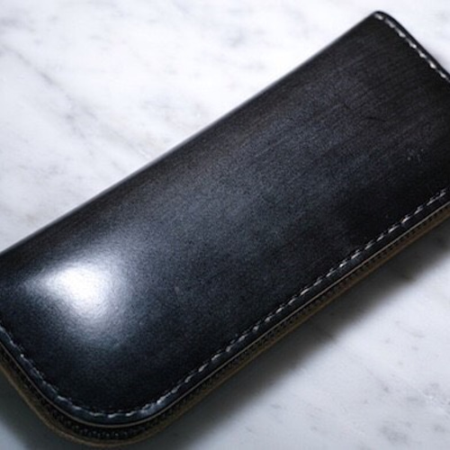 ペンケース ブライドルレザー ブラック ペンケース INDUSTRIALE 通販