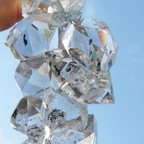 ハーキマー水晶 202g NYの鉱山オーナーから直輸入 HKM025 herkimer