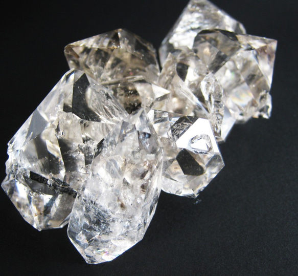 ハーキマー水晶 202g NYの鉱山オーナーから直輸入　HKM025 herkimer ハーキマーダイヤモンド 原石 7枚目の画像