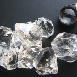 ハーキマー水晶 202g NYの鉱山オーナーから直輸入　HKM025 herkimer ハーキマーダイヤモンド 原石 8枚目の画像