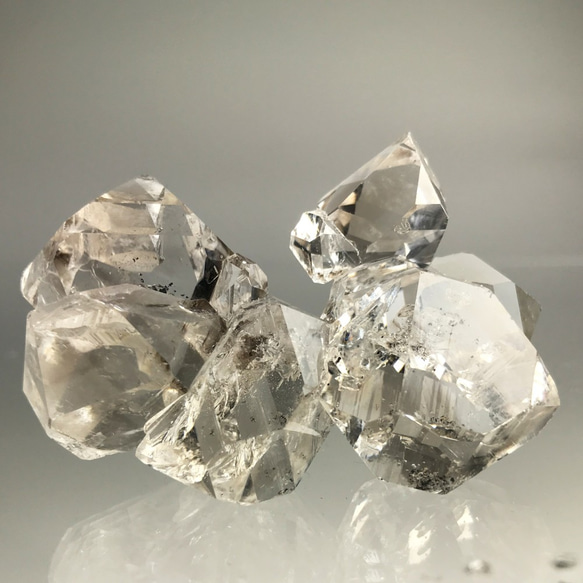 ハーキマー水晶 61.5g NYの鉱山オーナーから直輸入　HKM026 herkimer ハーキマーダイヤモンド 原石 9枚目の画像