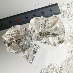 ハーキマー水晶 61.5g NYの鉱山オーナーから直輸入　HKM026 herkimer ハーキマーダイヤモンド 原石 10枚目の画像