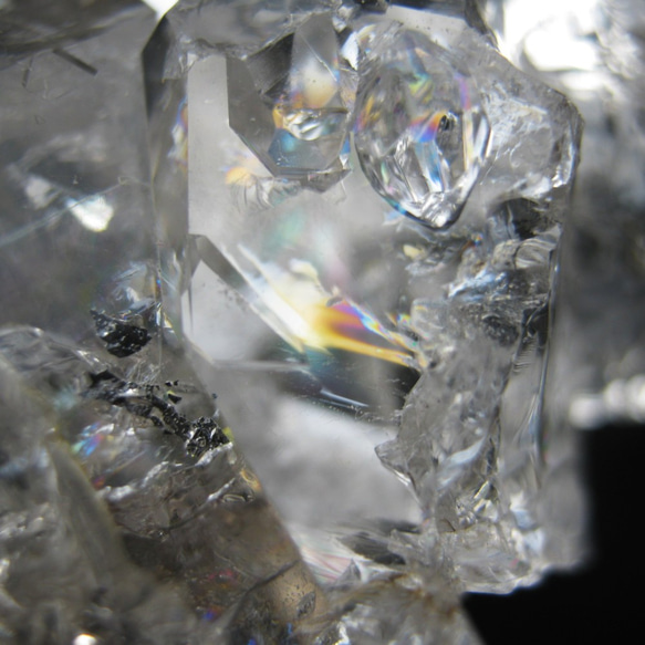 ハーキマー水晶 140g NYの鉱山オーナーから直輸入　HKM030 herkimer 原石 ハーキマーダイヤモンド 7枚目の画像