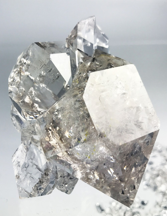 ハーキマー水晶 140g NYの鉱山オーナーから直輸入　HKM030 herkimer 原石 ハーキマーダイヤモンド 9枚目の画像