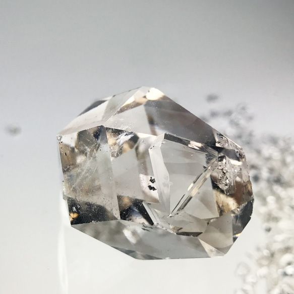 ハーキマー水晶 40.8g NYの鉱山オーナーから直輸入　HKM033 herkime 原石 ハーキマーダイヤモンド 4枚目の画像